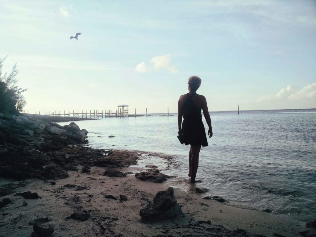 Waiting for a beach sunset